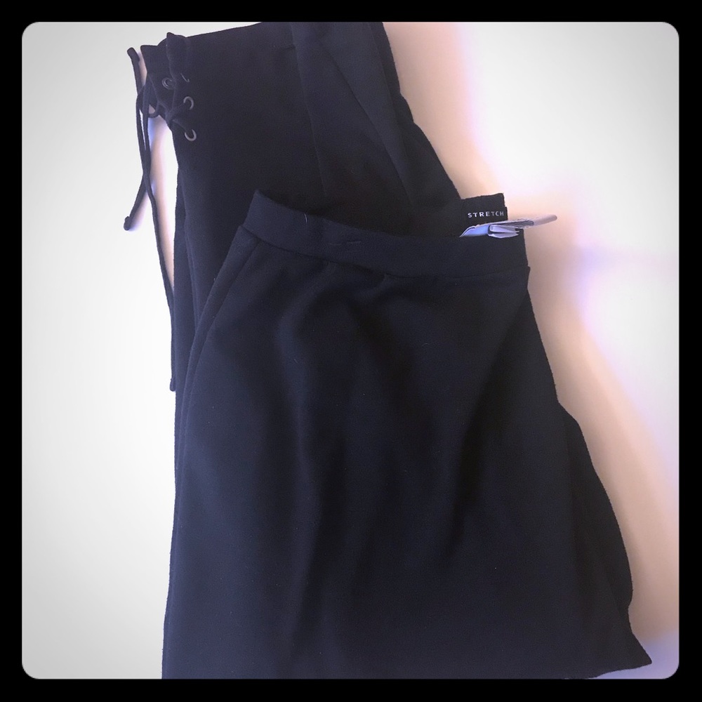 Plus size Avenue Capri sweat pants - tie detail